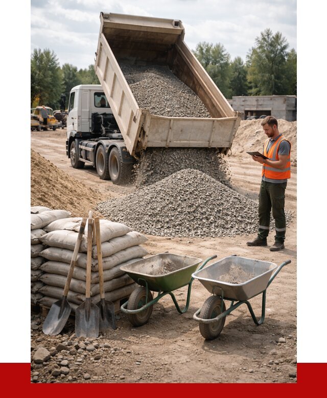 Доставка нерудных материалов в Азове от 1232 руб. | ПРОНЕРУДАзв