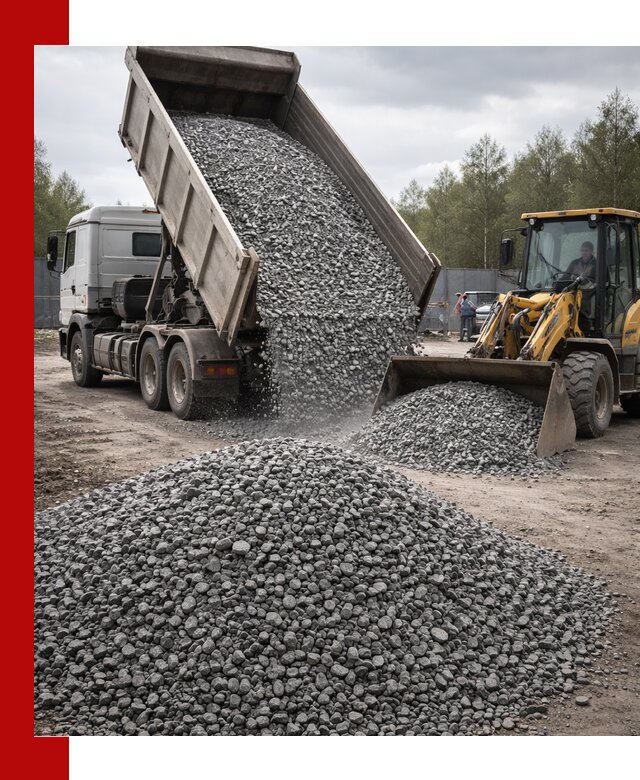 Доставка и продажа щебня гранитного в Азове