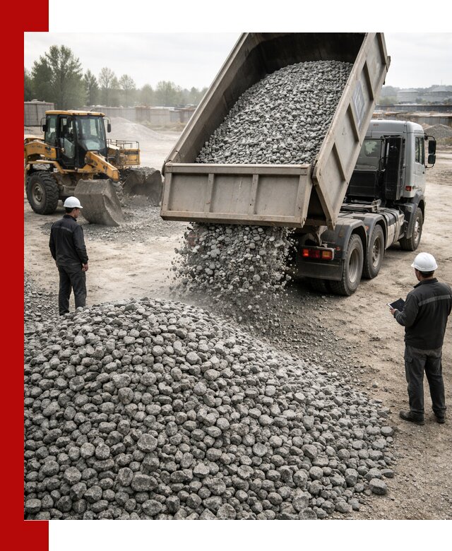 Доставка гранитного щебня фракции 20-40 в Азове