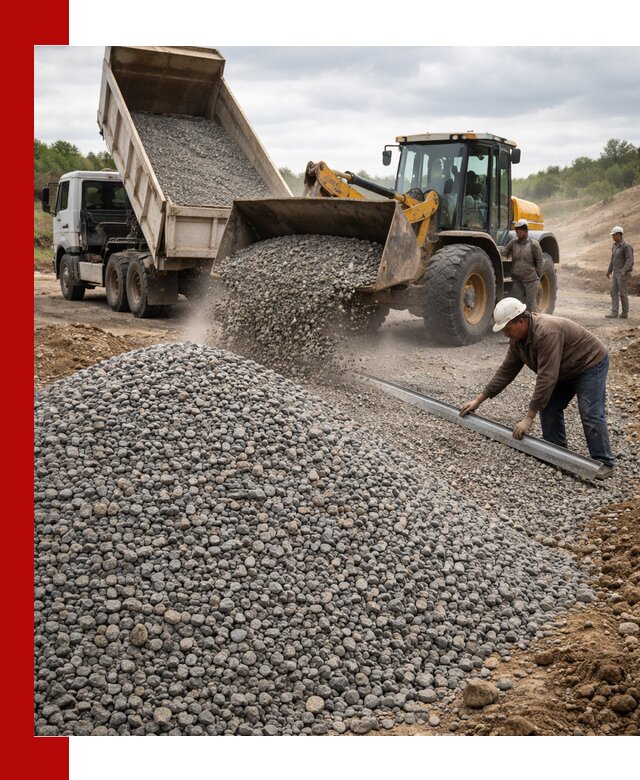 Гравийный щебень фракция 5-20 с доставкой в Азове