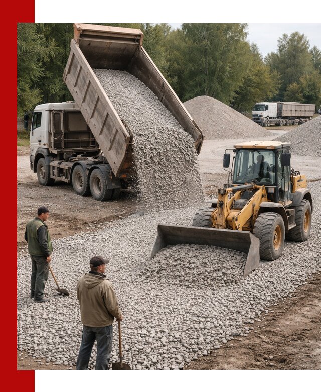 Купить гравийный щебень фракция 20-40 в Азове с доставкой