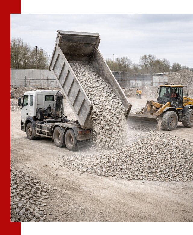 Доставка и продажа известнякового щебня в Азове