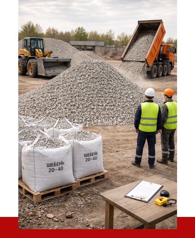 Известняковый щебень 20-40 в Азове от 2156 р. ПРОНЕРУДАзв