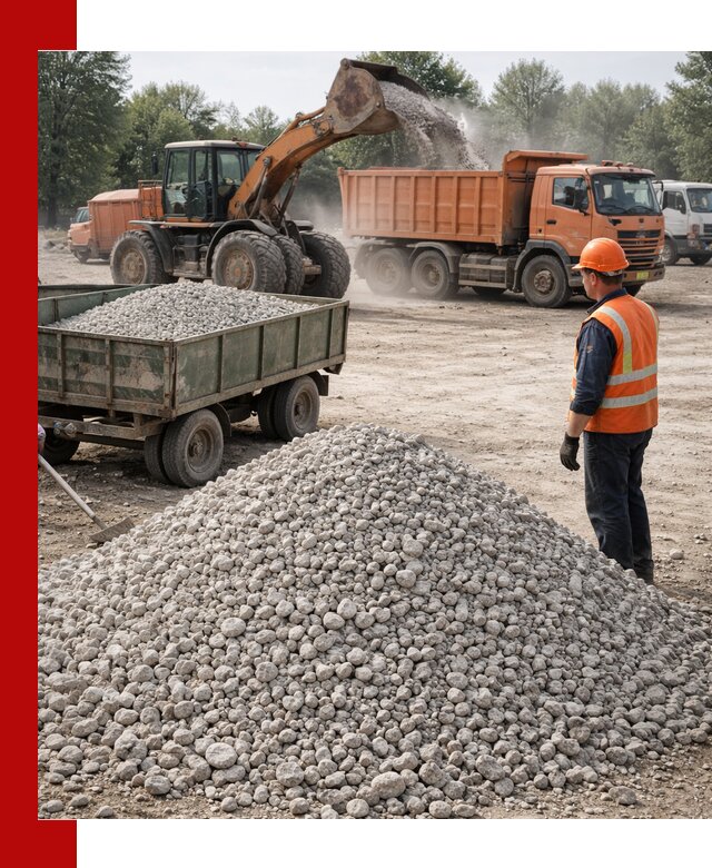 Доставка известнякового щебня фракция 20–40 в Азове