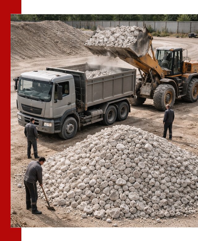 Известняковый щебень фракция 70–150 с доставкой в Азове