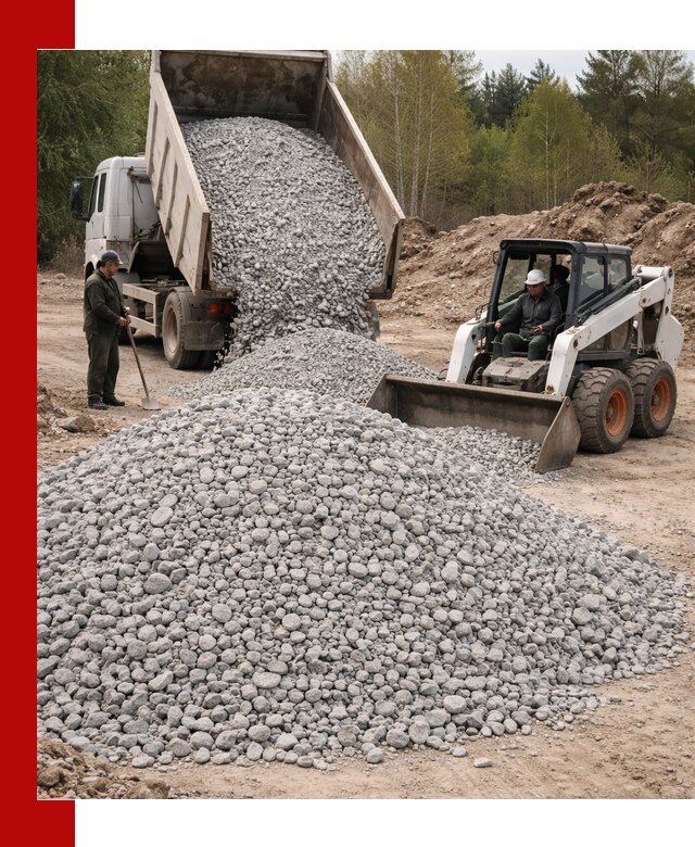 Доставка доломитового щебня в Азове напрямую от карьера