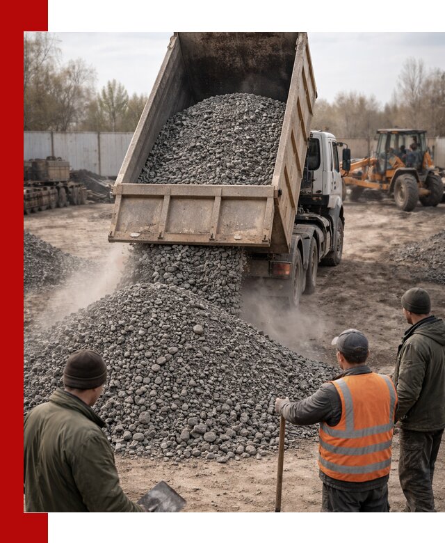 Доставка шлакового щебня в удобные сроки по выгодной цене в Азове