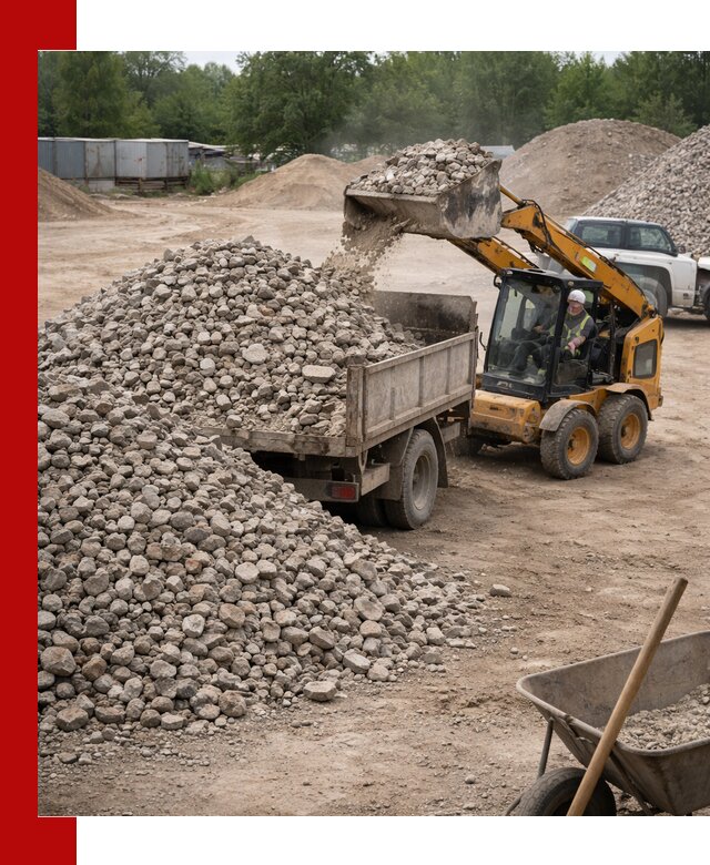 Доставка вторичного щебня в Азове для строительных работ