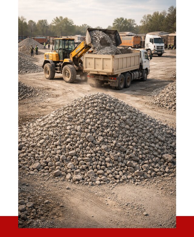 Вторичный щебень фракция 40-70 в Азове от 1787 р, ПРОНЕРУДАзв