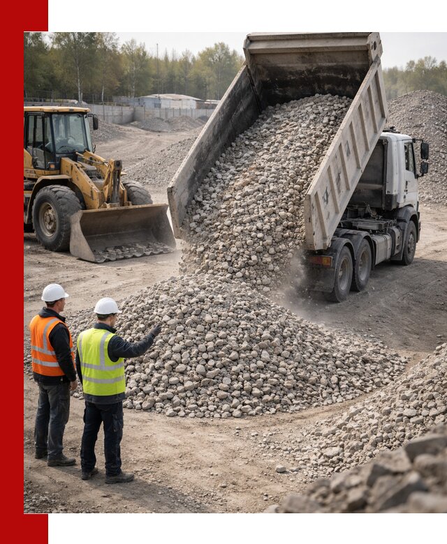 Вторичный щебень фракция 40–70 доставка в Азове