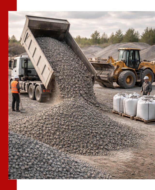 Бетонный щебень фракция 5–20 с доставкой в Азове