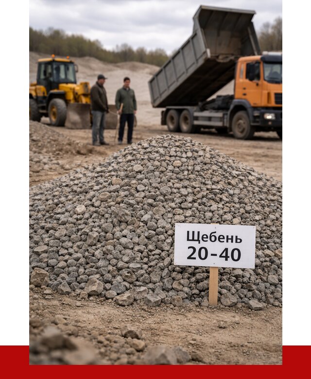 Бетонный щебень фракция 20-40 в Азове от 2516 р. | ПРОНЕРУДАзв