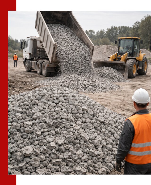 Доставка бетонного щебня фракции 20-40 в Азове