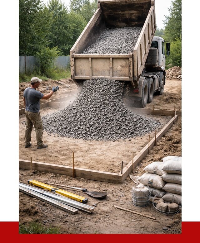 Купить щебень для фундамента в Азове от 4621 р. | ПРОНЕРУДАзв