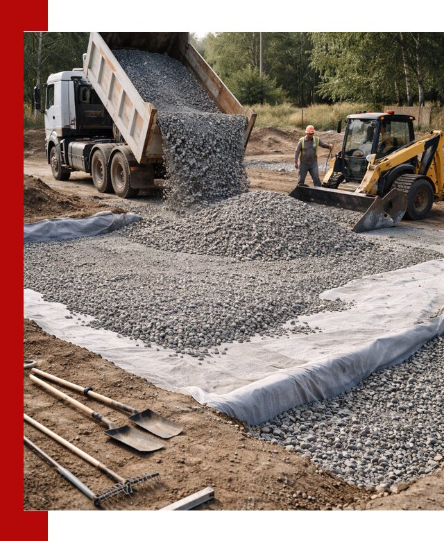 Щебень для фундамента с доставкой в Азове