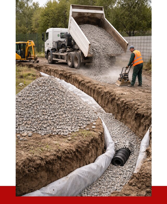 Щебень для дренажа в Азове от 1900 р., ПРОНЕРУДАзв доставка
