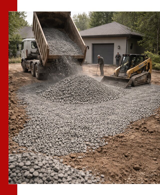 Щебень для парковки в Азове: доставка и укладка качественного материала