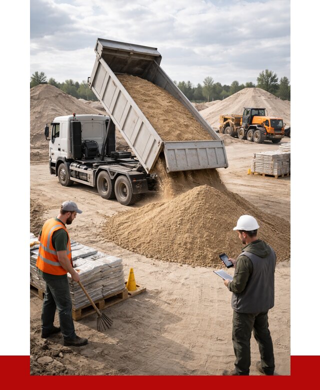 Карьерный песок с доставкой в Азове от 3697 р. ПРОНЕРУДАзв