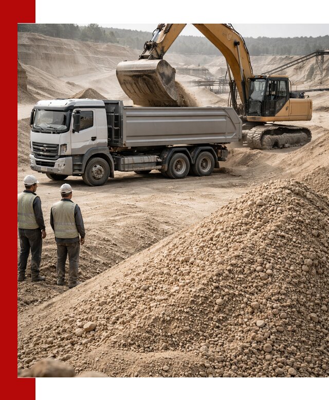 Карьерный крупнозернистый песок с доставкой в Азове