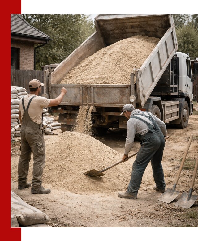Песок для штукатурки с доставкой в Азове качественный и чистый