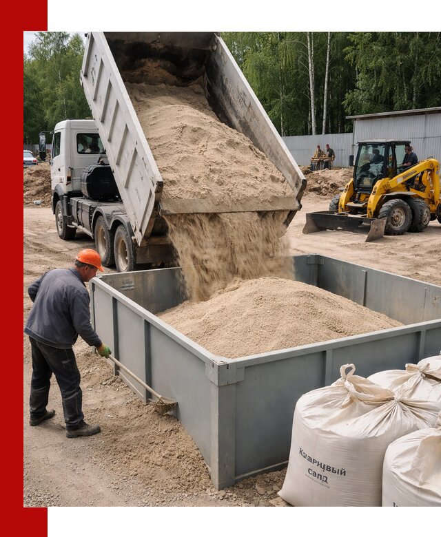 Кварцевый песок для фильтра в Азове — доставка и качество