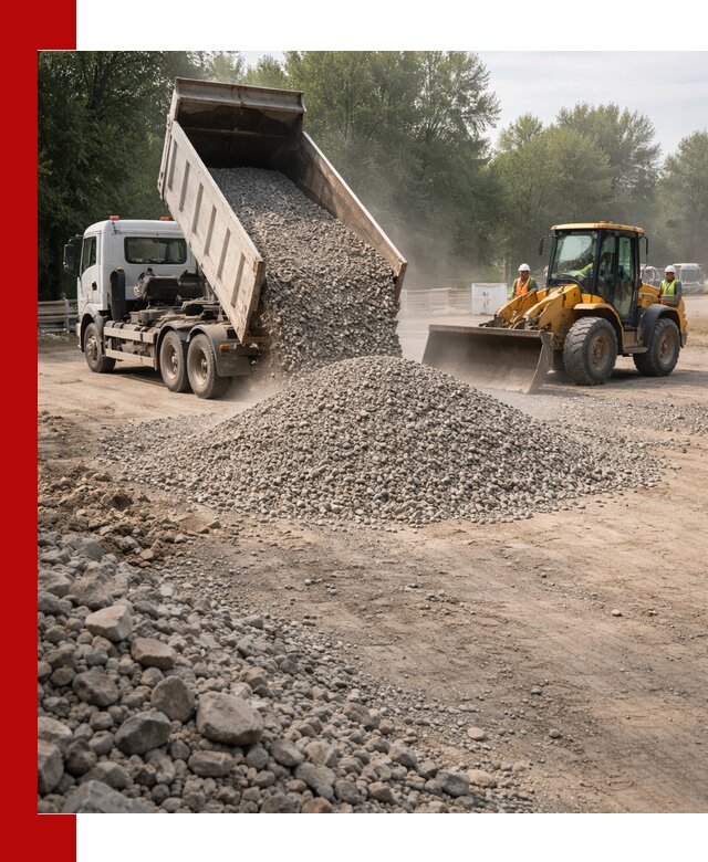 Гравий фракция 5–20 доставка в Азове оптом и в розницу