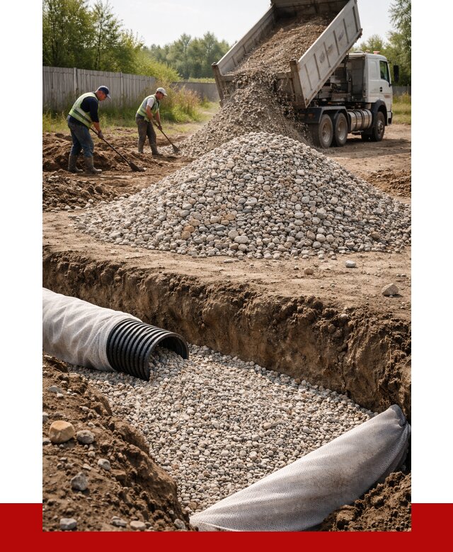 Гравий для дренажа в Азове от 2259 р., доставка ПРОНЕРУДАзв