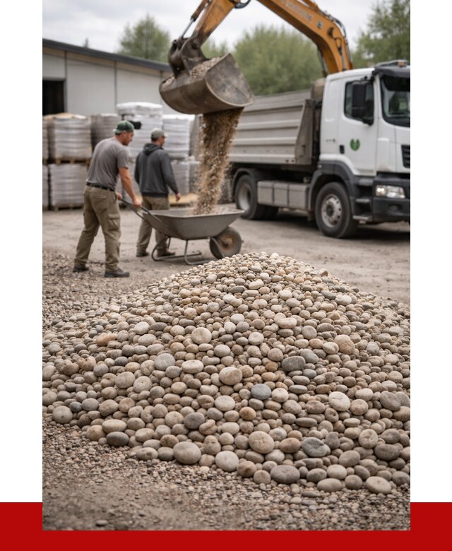 Галька декоративная в Азове от 3286 р. за куб | ПРОНЕРУДАзв