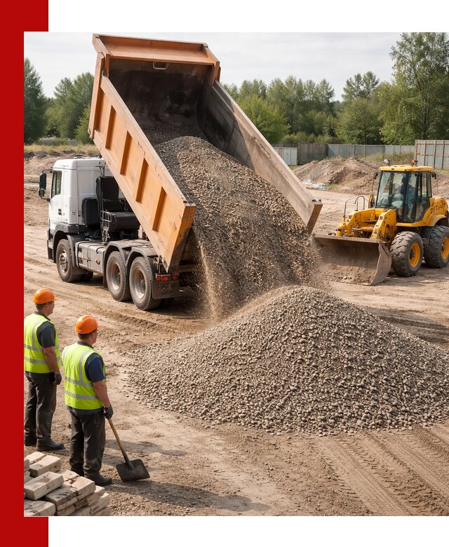 Доставка щебёночно-песчаной смеси ЩПС С7 в Азове