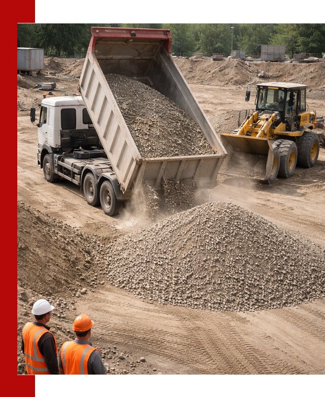 Щебень с песком (ЩГПС С2) с доставкой в Азове