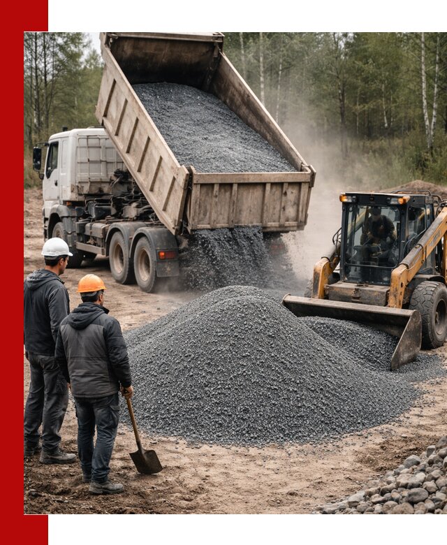 Гранитный отсев 0-5 с доставкой и разгрузкой в Азове