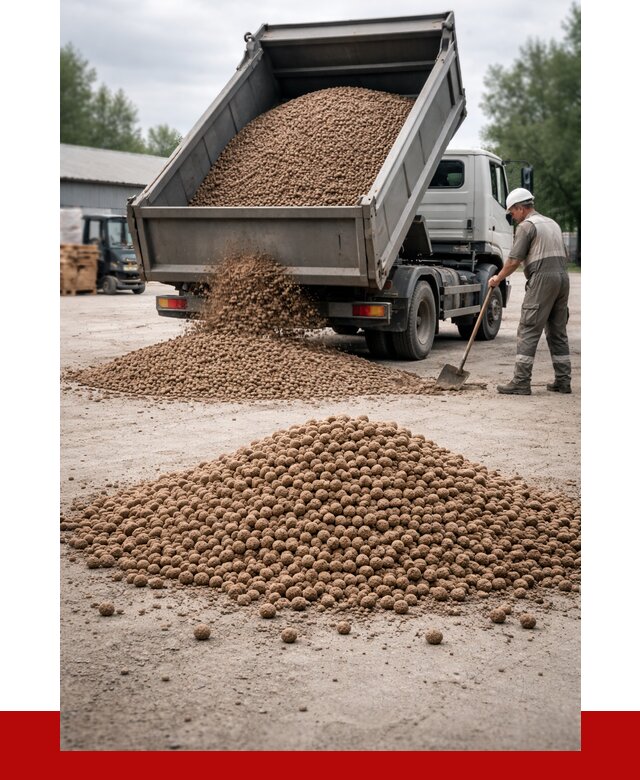 Керамзит с доставкой в Азове от 4313 р. за м3 | ПРОНЕРУДАзв