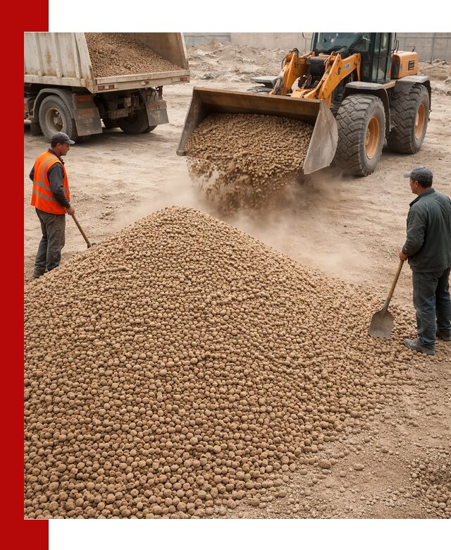 Керамзит фракция 10-20 с доставкой в Азове