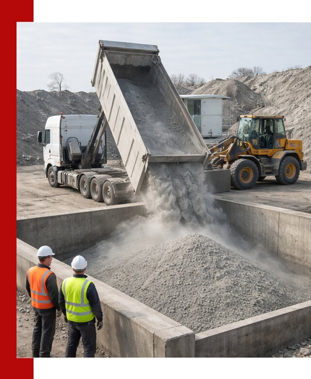 Доставка цемента навалом в Азове крупными партиями