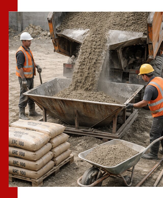 Доставка цементно-песчаной смеси М100 в Азове