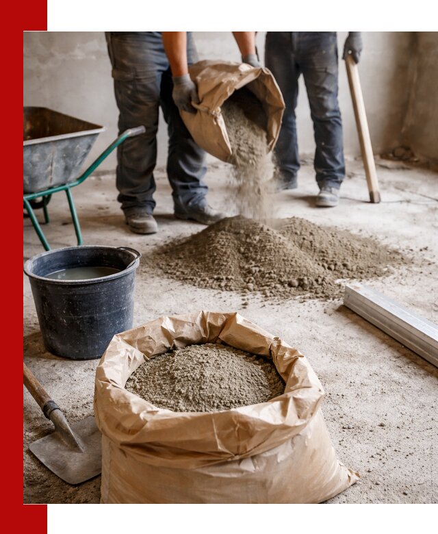 Доставка сухой смеси для стяжки в Азове