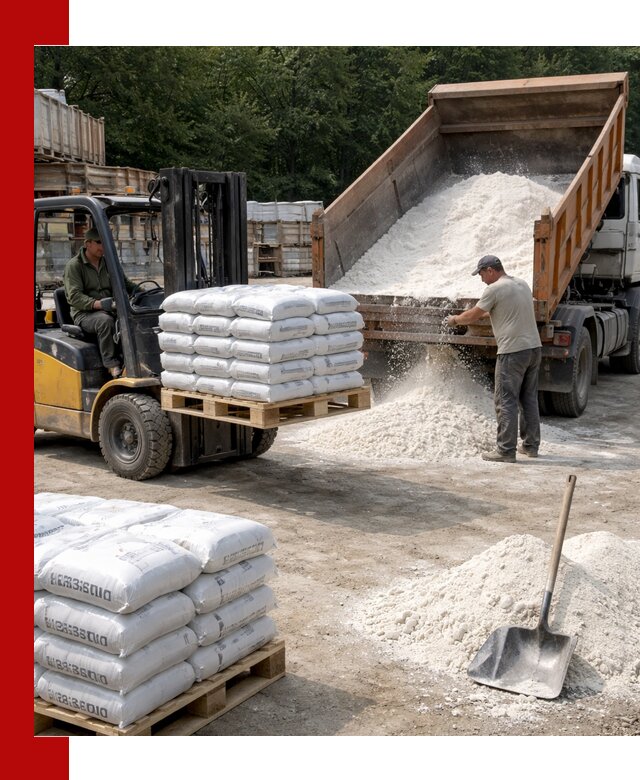 Доставка строительной извести оптом и в розницу в Азове