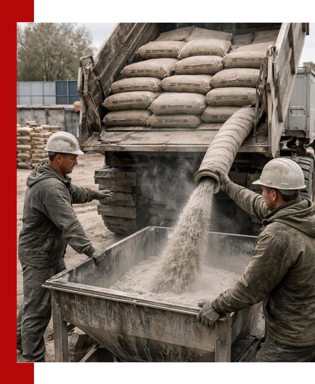 Доставка цемента М400 в Азове оптом и в розницу