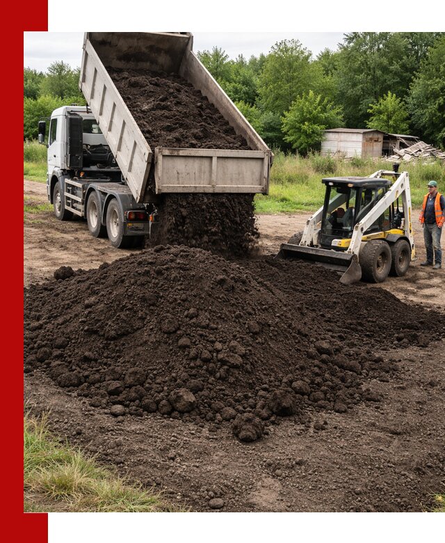 Поставка плодородной земли с доставкой самосвалом в Азове