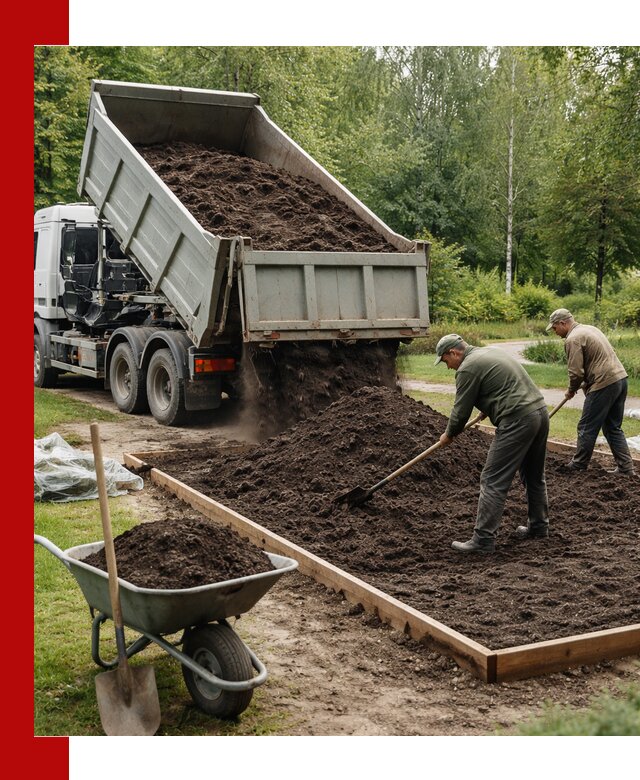 Доставка грунта для озеленения и благоустройства в Азове