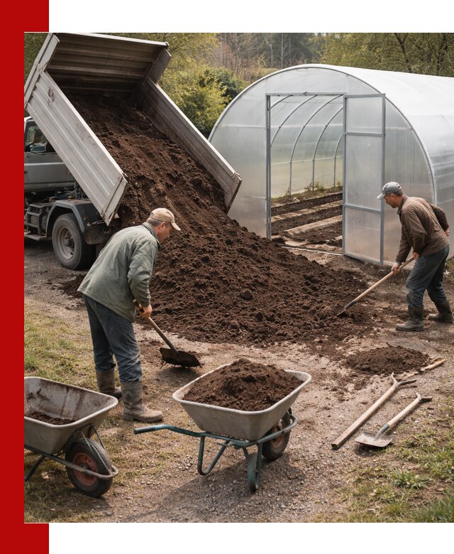 Грунт для теплицы с доставкой в Азове — плодородный субстрат под растения