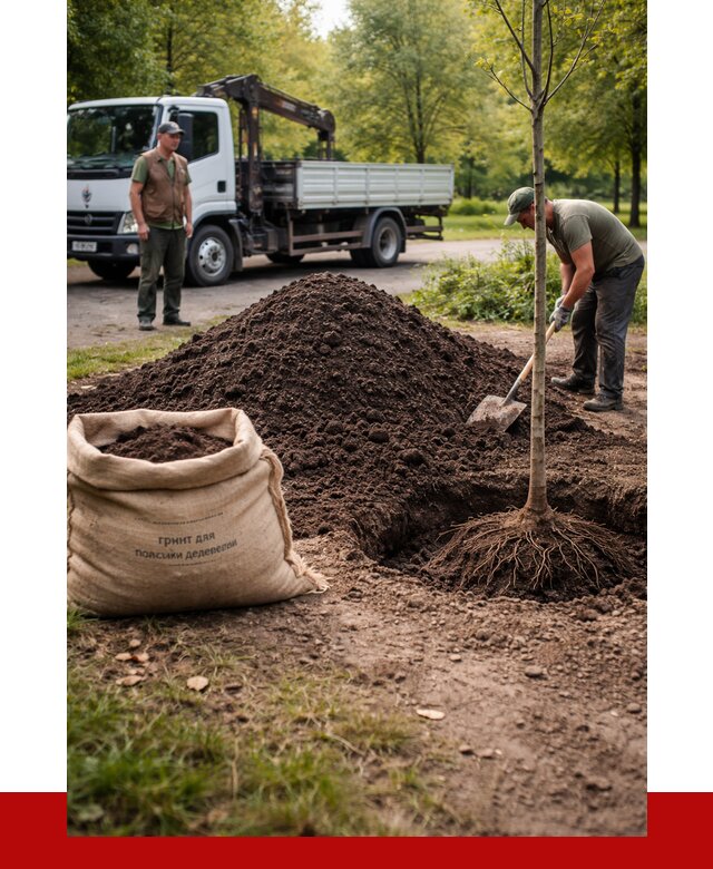 Грунт для посадки деревьев в Азове от 1232 р. | ПРОНЕРУДАзв