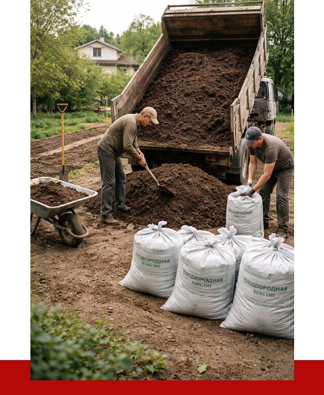 Плодородная смесь в Азове от 4313 р./куб с доставкой | ПРОНЕРУДАзв