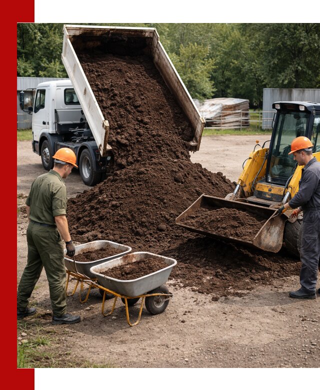 Доставка торфо-земляной смеси в Азове для огорода и ландшафта
