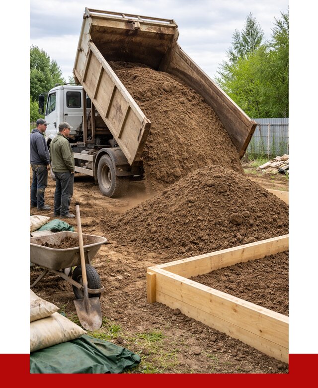 Торфо песчаная смесь в Азове с доставкой от 1900 р. | ПРОНЕРУДАзв