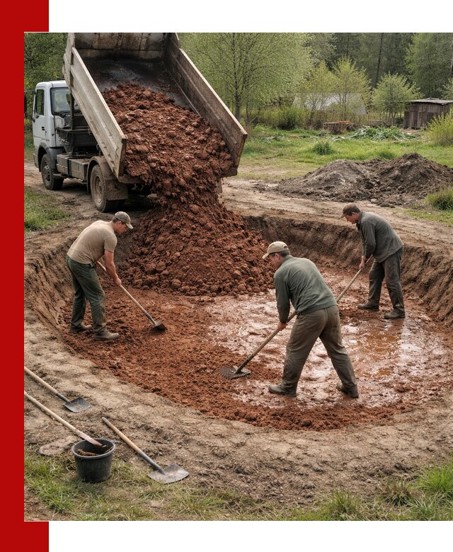 Купить качественную глину для пруда в Азове