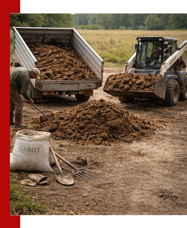 Доставка конского навоза в Азове с разгрузкой и доставкой на объект