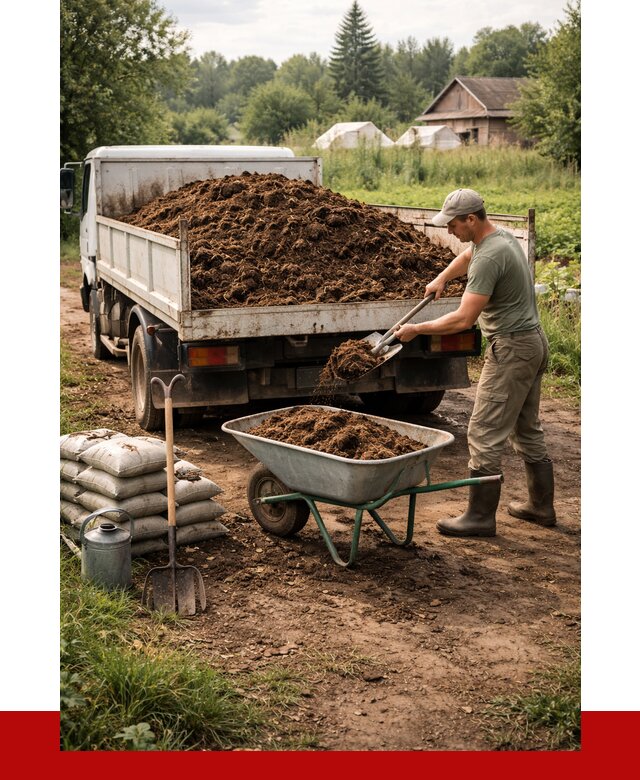 Купить коровий навоз с доставкой в Азове от 1848 р. | ПРОНЕРУДАзв