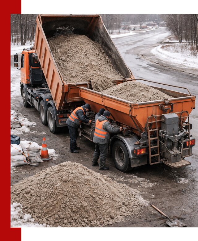 Поставка и вывоз пескосоля в Азове оптом и в розницу