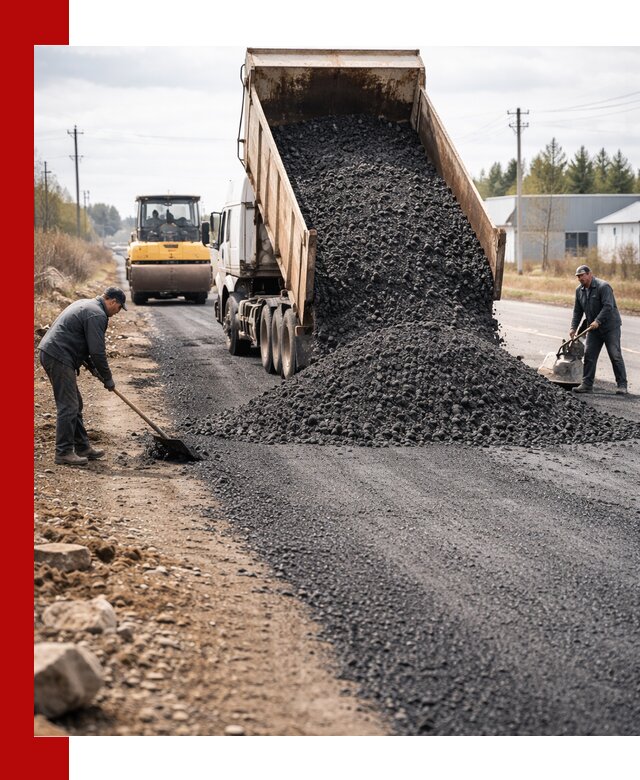 Асфальтовая крошка для дорог в Азове — поставка и доставка